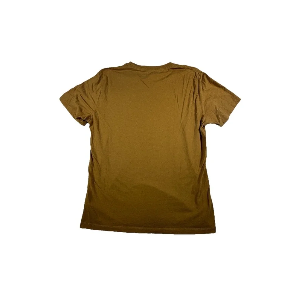 True Religion Men's Size Large Antique Gold Arch Logo Crew Neck Tee